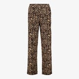 TwoDay dames pantalon met panterprint bruin beige