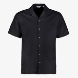 JJ REBEL heren resort shirt overhemd korte mouw zwart