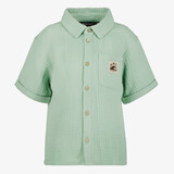 Unsigned jongens mousseline blouse groen