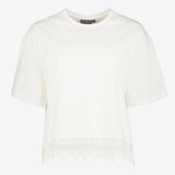 TwoDay dames T-shirt met kanten detail wit