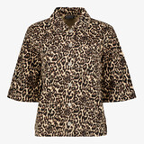 TwoDay dames blouse met panterprint bruin