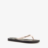 Vegan dames teenslippers bloemenprint