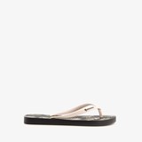 Vegan dames teenslippers bloemenprint