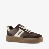 Blue Box dames sneakers donkerbruin