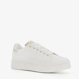 Blue Box dames sneakers wit goud