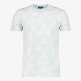 Unsigned heren T-shirt met palmbomen lichtblauw