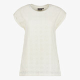 TwoDay dames top met broderie ecru