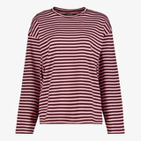 TwoDay gestreept dames shirt met lange mouwen roze