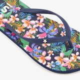Dames teenslippers met bloemenprint