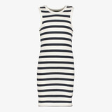 TwoDay gestreept meisjes jurk wit donkerblauw