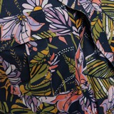 Dames playsuit zwart met bloemenprint