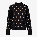 TwoDay dames trui met stippen zwart beige