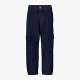Unsigned jongens corduroy cargo broek donkerblauw