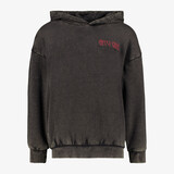 Unsigned jongens hoodie met backprint zwart
