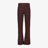 Name It meisjes flared broek met kersjes roodbruin