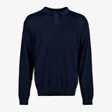 Unsigned heren pullover trui met polokraag blauw