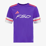 Adidas F50 JSY Y kinder voetbal T-shirt paars wit