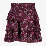 TwoDay meisjes rok met bloemenprint paars