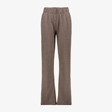 TwoDay dames wide leg broek geruit bruin