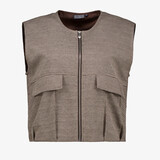 TwoDay dames gilet met print beige bruin
