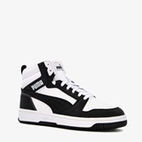 Puma Rebound V6 Mid jongens sneakers zwart/wit