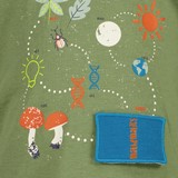 Jongens shirt groen met nature print