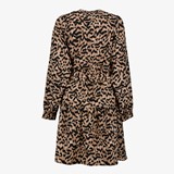 Dames jurk met dierenprint bruin