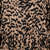 Dames jurk met dierenprint bruin