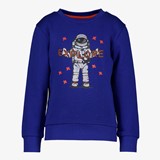 Jongens sweater met astronaut blauw