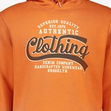 Heren hoodie oranje