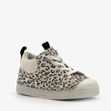 Leren babyschoenen met luipaardprint