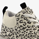 Leren babyschoenen met luipaardprint