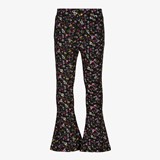 Meisjes flared broek met bloemenprint