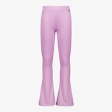 Meisjes flared rib broek lichtpaars