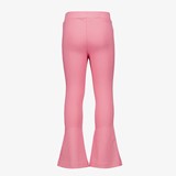 Meisjes flared rib broek roze