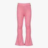 Meisjes flared rib broek roze