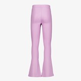 Meisjes flared rib broek lichtpaars