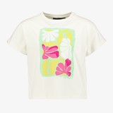 Meisjes T-shirt met geborduurde bloemen