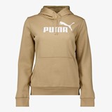 Puma Essentials Logo dames hoodie beige