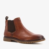 Leren heren chelsea boots cognac/bruin