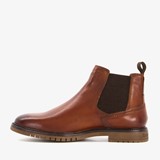 Leren heren chelsea boots cognac/bruin