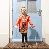 Meisjes jurk met luipaardprint