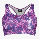 Dames sport BH met print paars roze