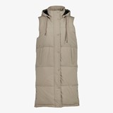 Zara Gilet Beige Daunenweste Lang Gant Longweste Olivgrüne