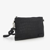 Dames schoudertas met crocoprint