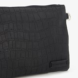 Dames schoudertas met crocoprint