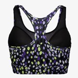 Dames sport BH zwart met print