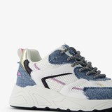 Meisjes dad sneakers met denim details
