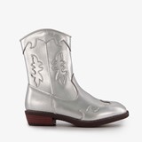 Meisjes western boots zilveren metallic