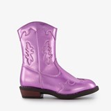 Meisjes western boots paars metallic